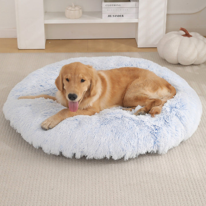 Round Plush Small Animal Bed Mat for Cozy Sleep
