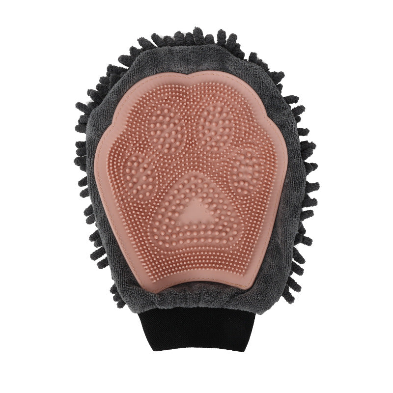 2-in-1 Pet Grooming Glove Brush for Bathing and Massage