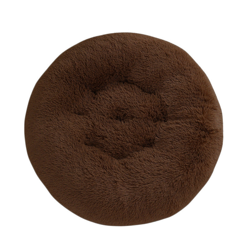 Round Plush Small Animal Bed Mat for Cozy Sleep