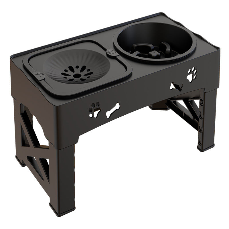 Stainless Steel Double Pet Feeding Bowl with Stand