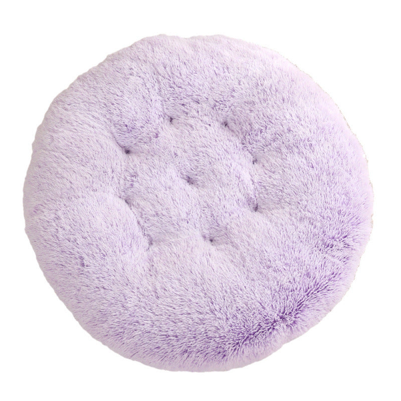 Round Plush Small Animal Bed Mat for Cozy Sleep