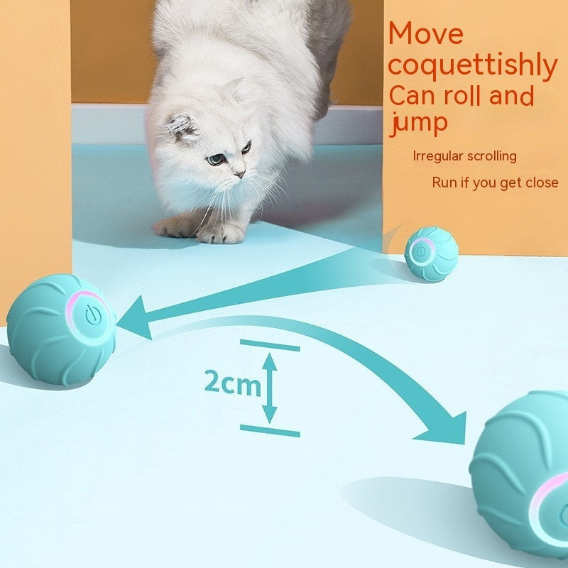 Smart USB Rechargeable Rolling Interactive Ball Toy for Pets