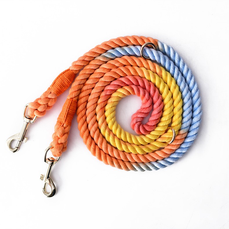 Multi Functional Dual Head Pet Leash Adjustable Durable