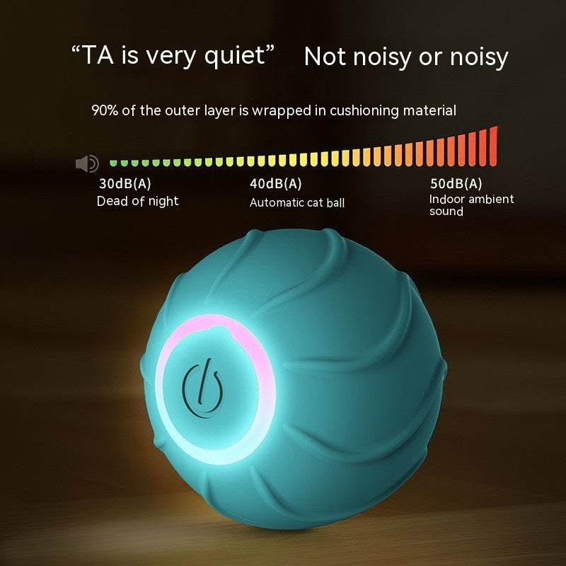 Smart USB Rechargeable Rolling Interactive Ball Toy for Pets