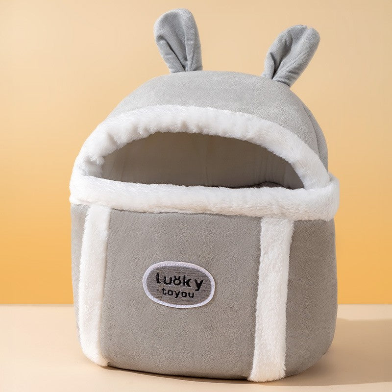 Animal-Shaped Portable Pet Backpack Off-Shoulder Carrier