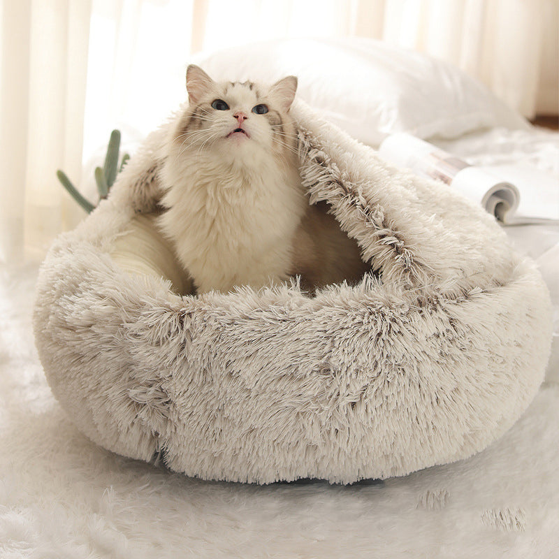 Plush Shell Cozy Pet Nest