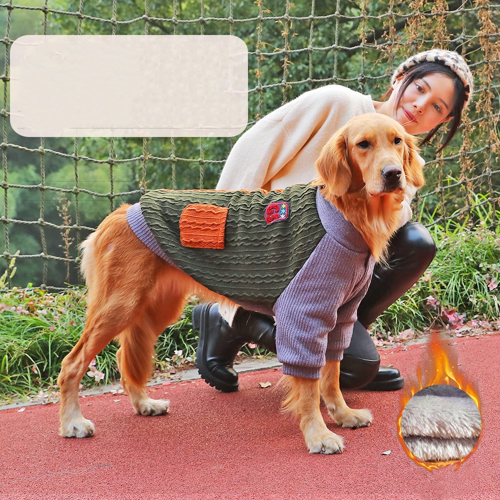 Winter Warm Fleece Jacket for Large Pets