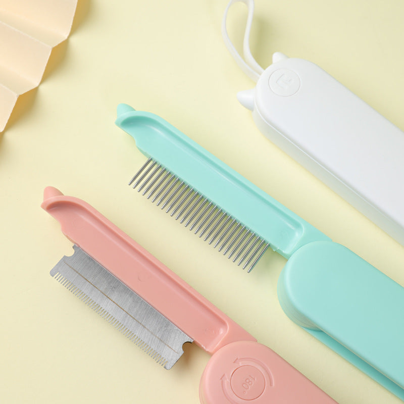 Pet Dematting Grooming Comb for Hair Removal and Massage