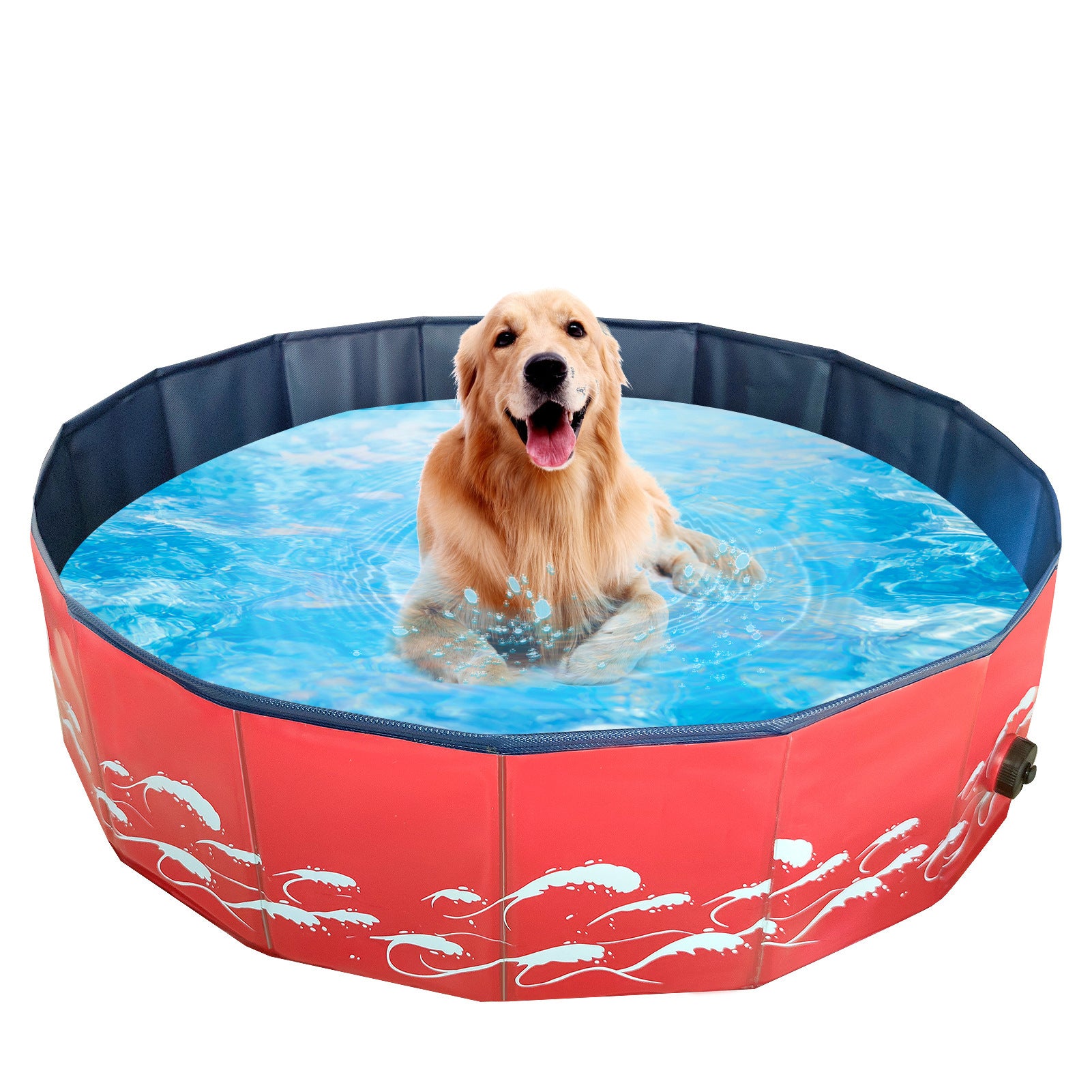 Foldable Pet Bath and Swimming Pool for Indoor Outdoor Use