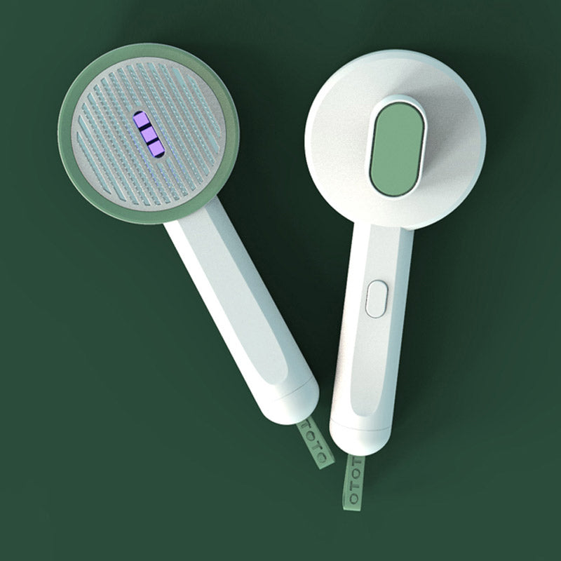 2-in-1 Pet Comb and Hair Remover with UVC Detection Lamp
