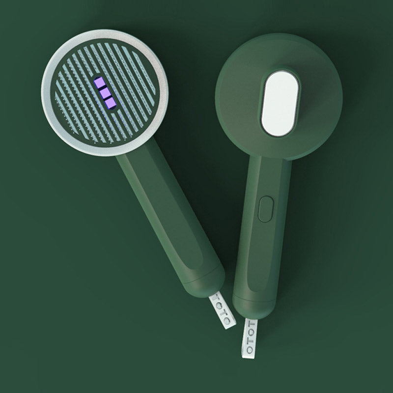 2-in-1 Pet Comb and Hair Remover with UVC Detection Lamp