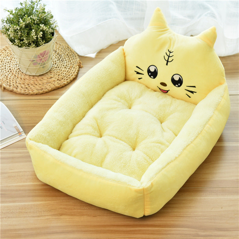 Large Cozy Fleece Pet Bed with 7 Color Options