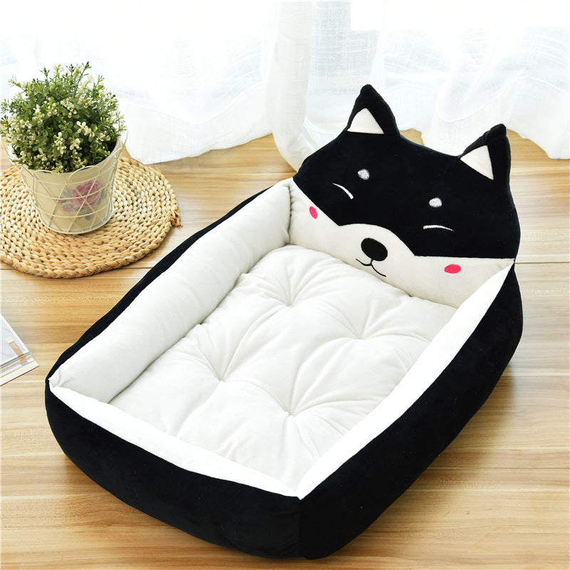 Large Cozy Fleece Pet Bed with 7 Color Options