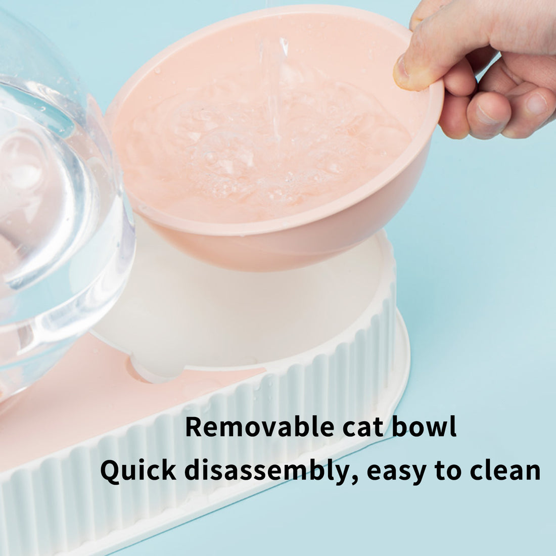 Automatic Plastic Water and Food Bowl for Pets