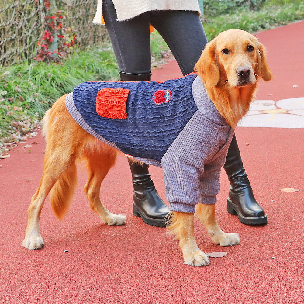 Winter Warm Fleece Jacket for Large Pets