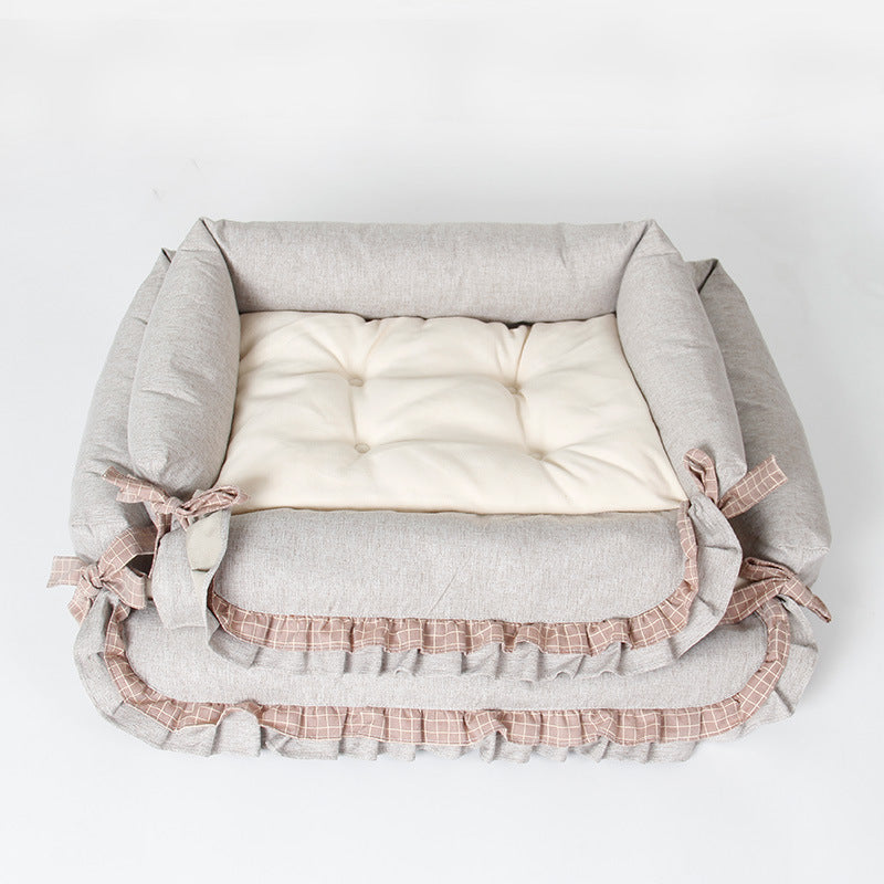 Slow-Feed Anti-Biting Plush Pet Sniffing and Training Pad