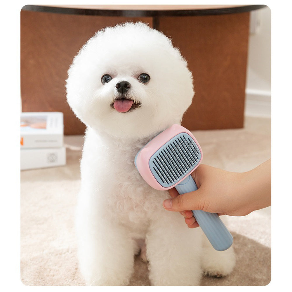 Pet Deshedding and Dematting Grooming Brush for All Breeds