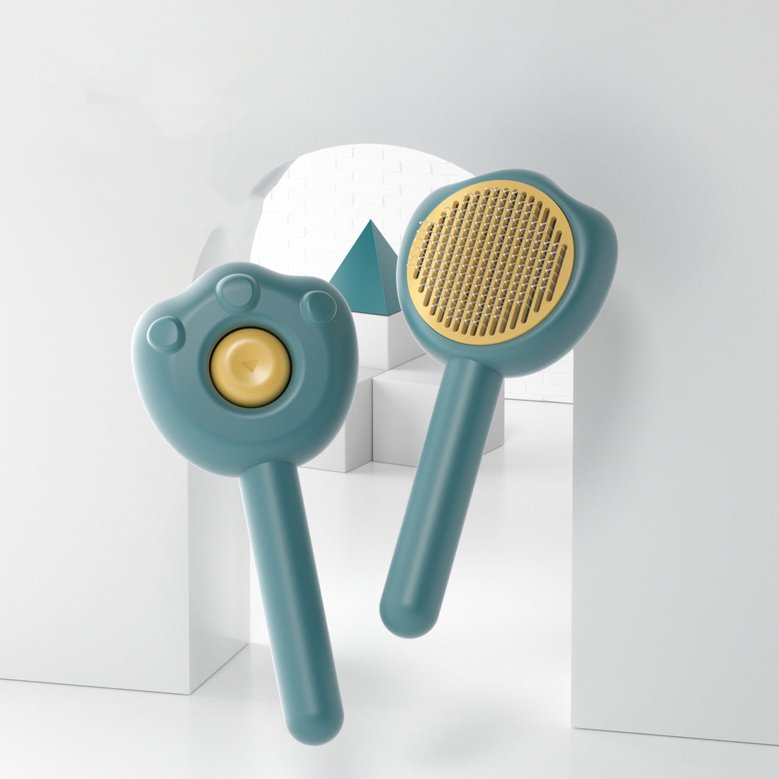 Pet Self-Cleaning Hair Removal Comb with Cute Handle