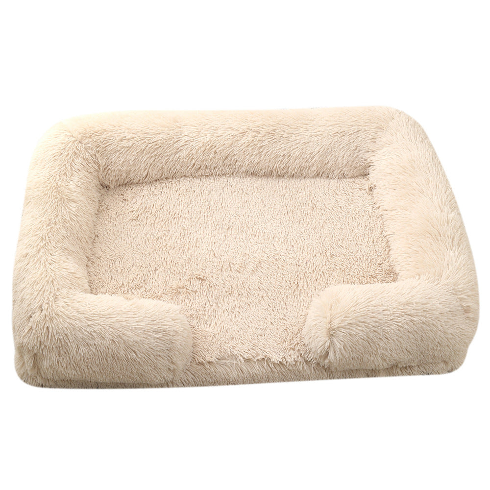 Plush Round Cozy Pet Bed for Winter