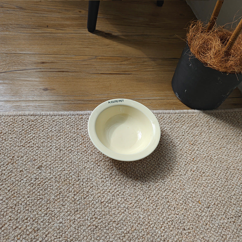 Elevated Anti-Tip Ceramic Double Pet Bowl
