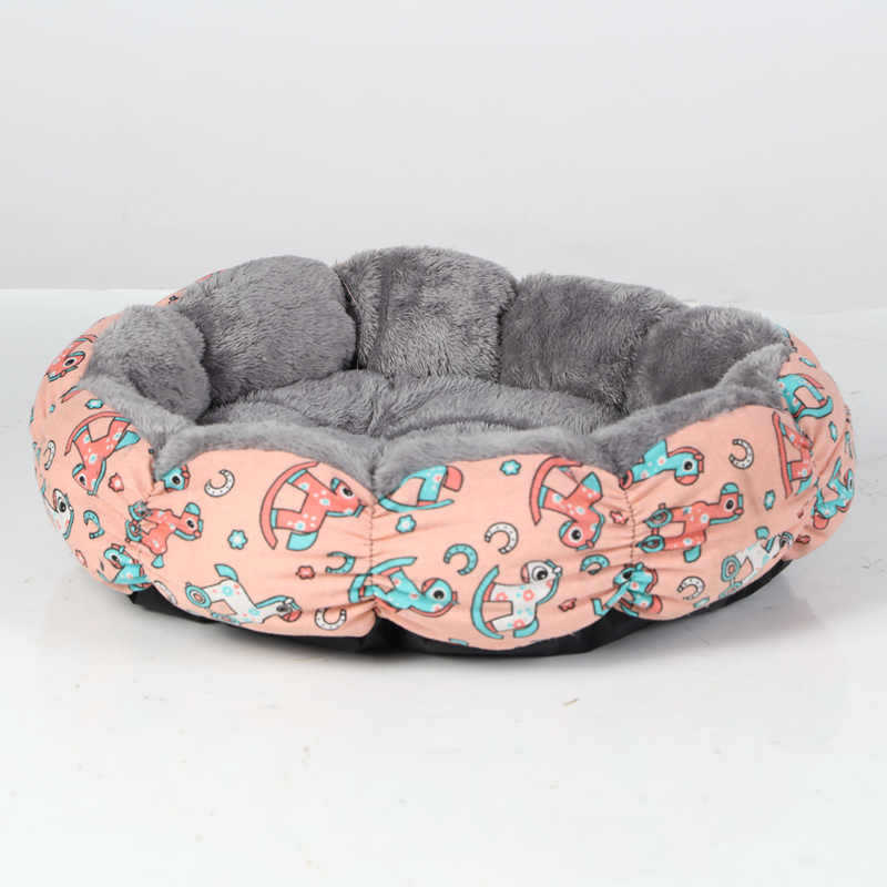 Calming Donut Plush Bed for Small Animals