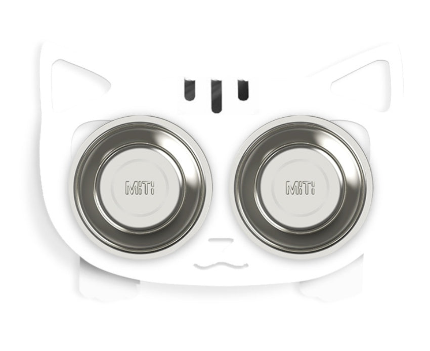 Anti-Spill Elevated Pet Feeding and Water Bowl