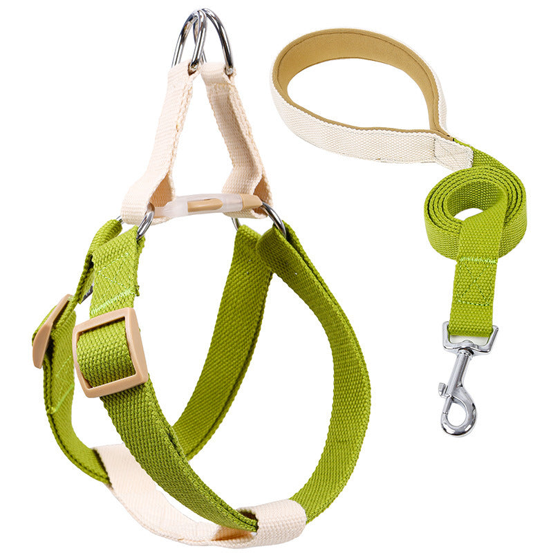 Colorful Pet Drawstring Vest Harness Leash