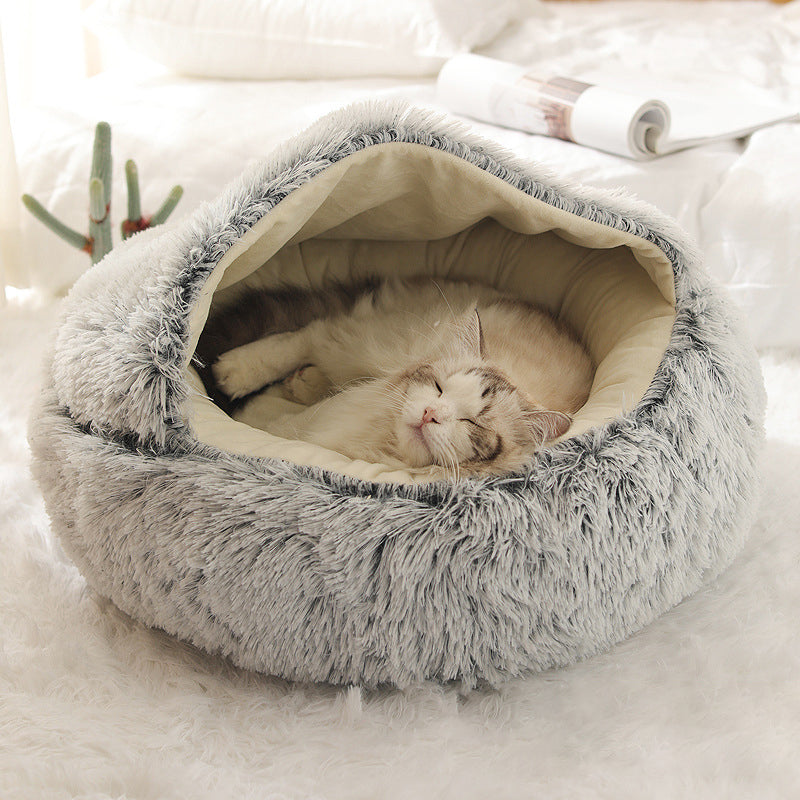 Plush Shell Cozy Pet Nest
