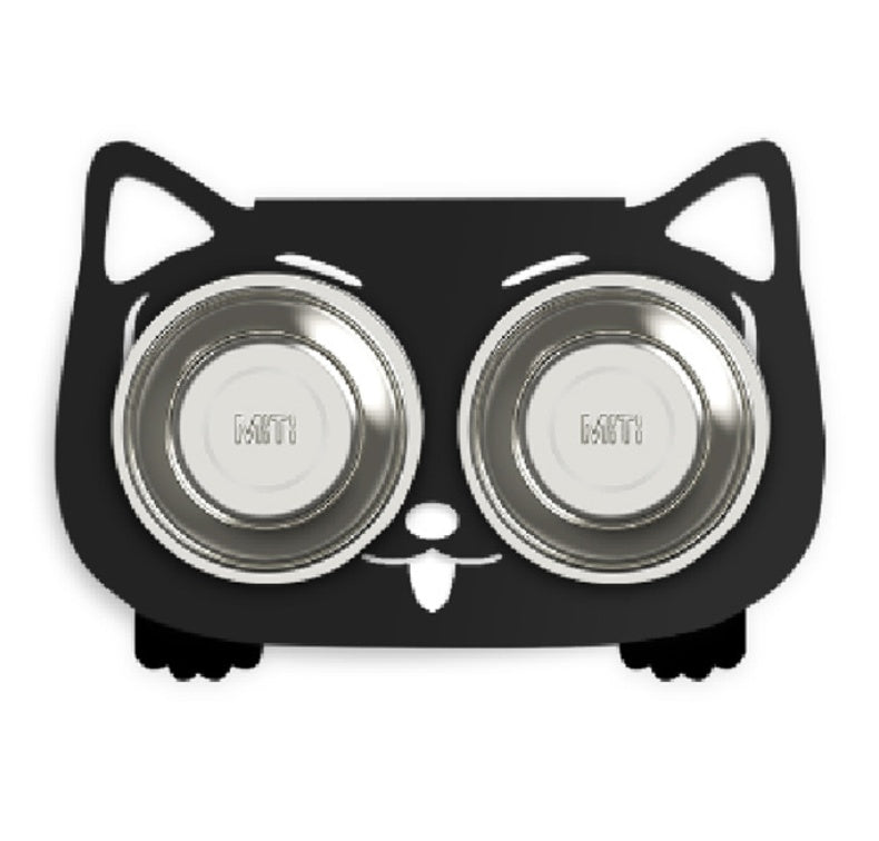Anti-Spill Elevated Pet Feeding and Water Bowl