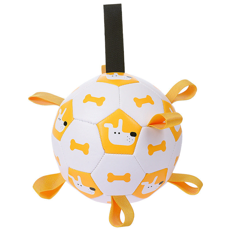 Interactive Soccer-Style Chew Ball Toy for Pets