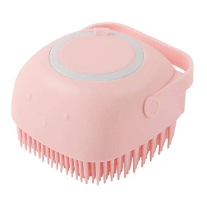 Silicone Pet Bath Massage Gloves with Shampoo Dispenser
