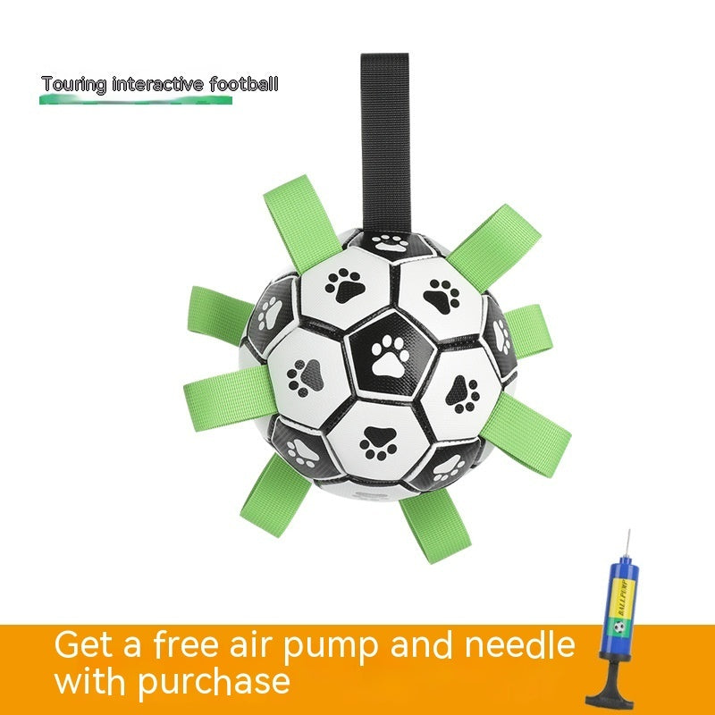 Interactive Soccer-Style Chew Ball Toy for Pets
