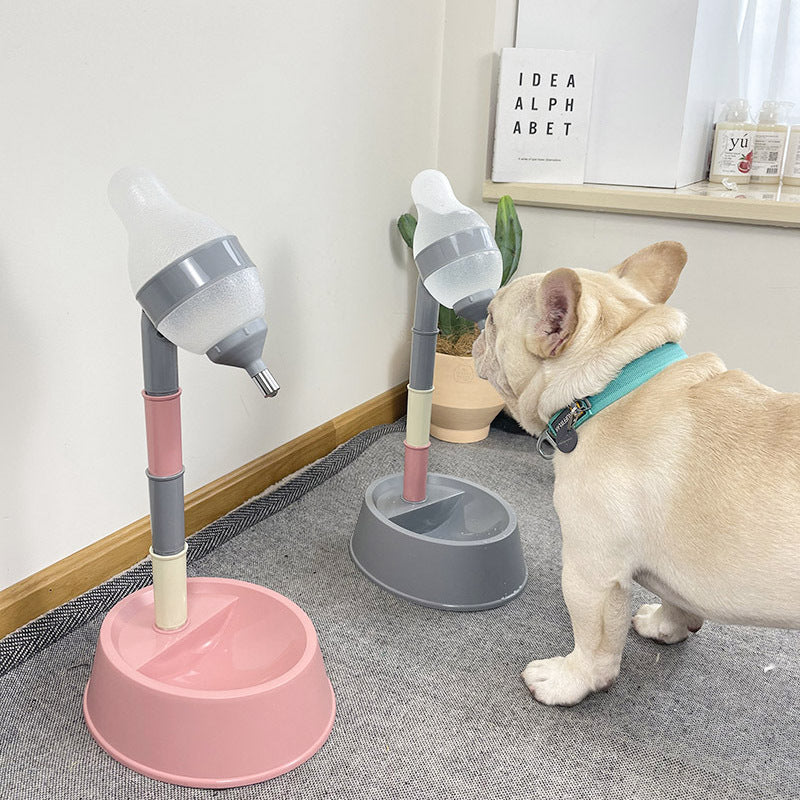 Adjustable Elevated Automatic Pet Water Dispenser and Feeder