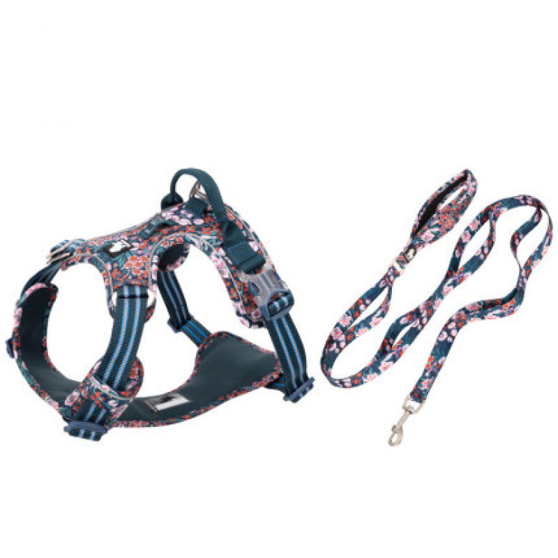 Vest Style Pet Leash With Chest Harness