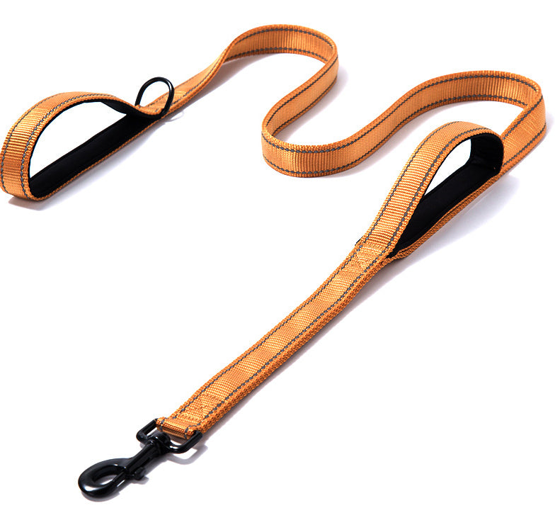 Double Handle Pet Leash Durable Control
