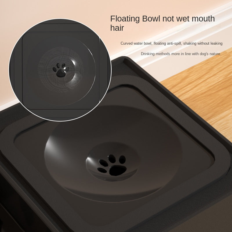 Adjustable Elevated Double Pet Bowl with Stainless Stand