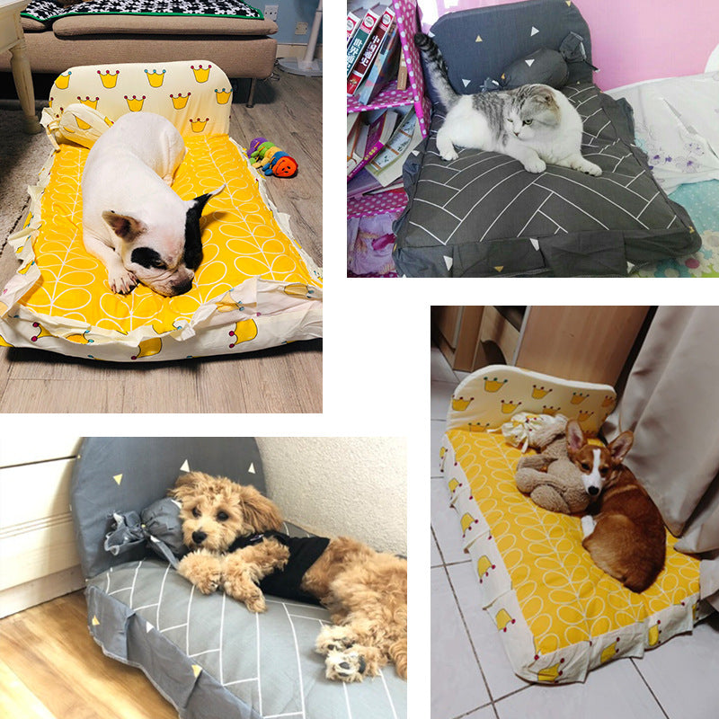 Teddy Plush Bed for Small Pets