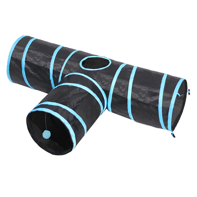 Foldable Plush Pet Tunnel Climbing Path Toy