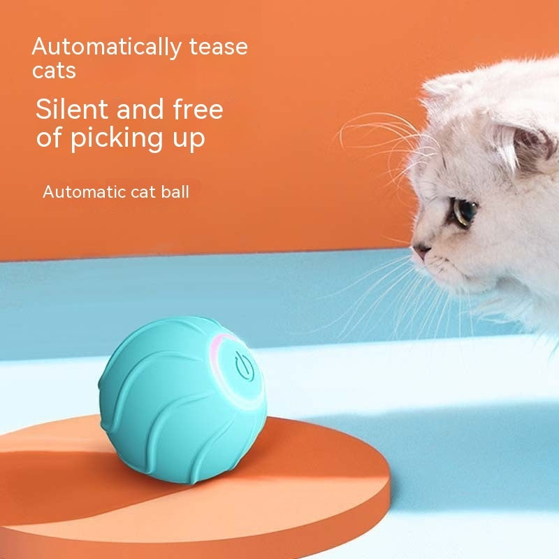 Smart USB Rechargeable Rolling Interactive Ball Toy for Pets