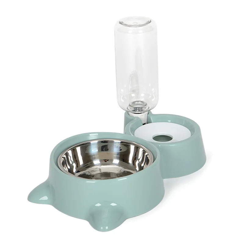 Automatic Pet Food and Water Dispenser Bowl