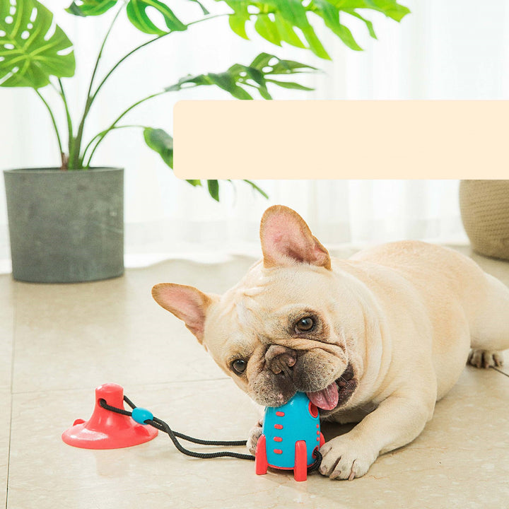 Rocket-Shaped Bite-Resistant Food Dispensing Toy for Pets