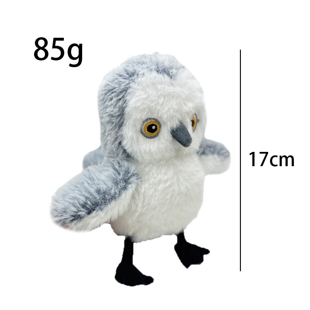 USB Rechargeable Interactive Plush Bird Toy for Pets