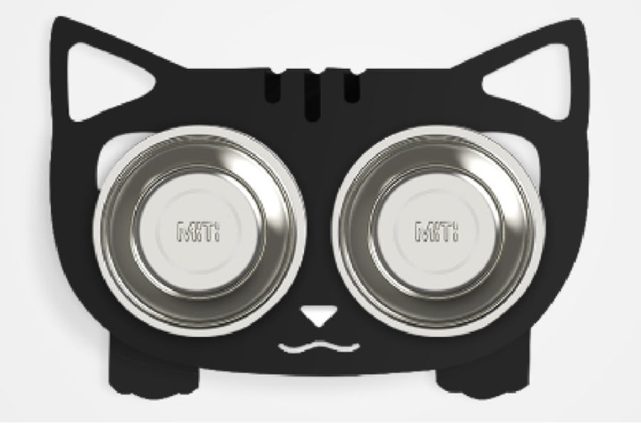 Anti-Spill Elevated Pet Feeding and Water Bowl