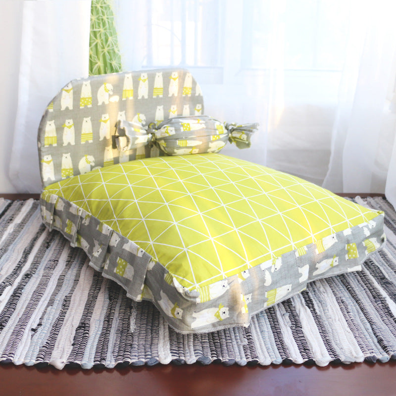 Teddy Plush Bed for Small Pets
