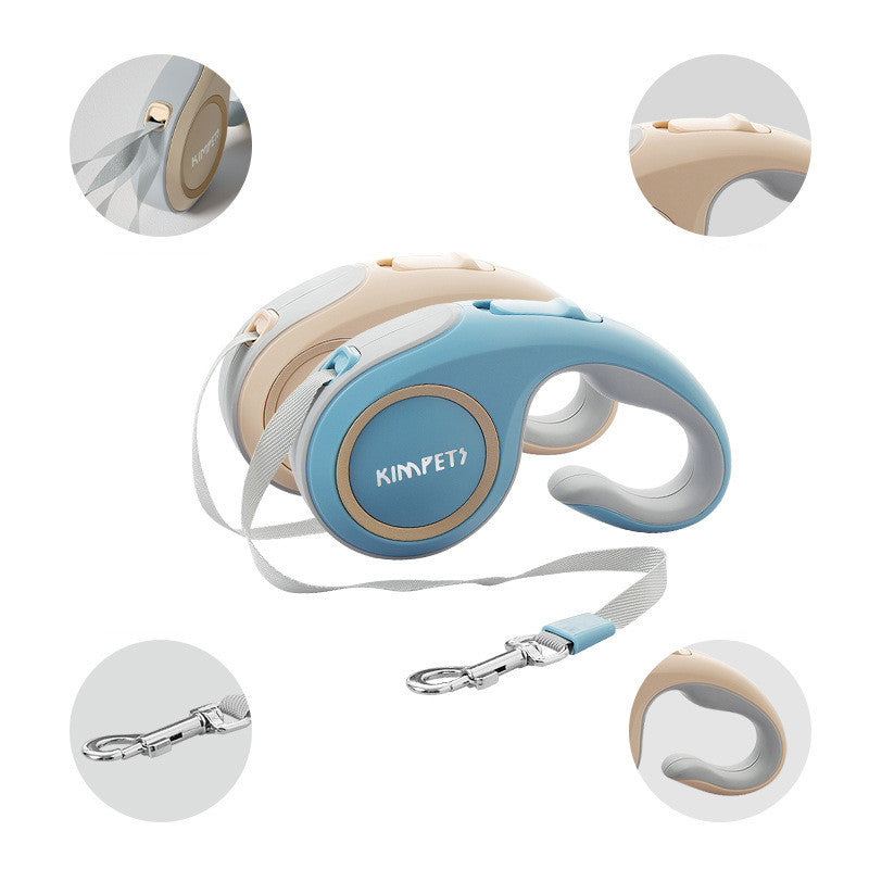 Automatic Retractable Pet Leash Durable Adjustable Design