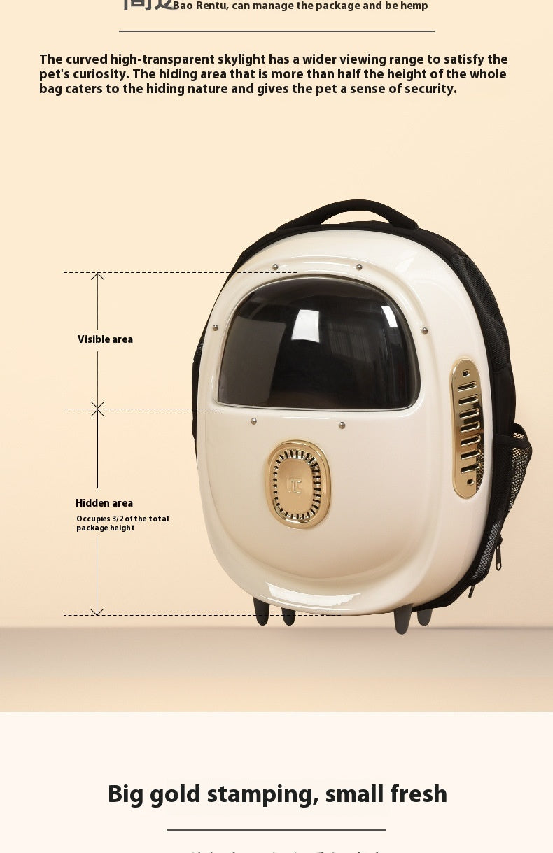 Pet Backpack Astronaut Bag With Heating And Ventilation
