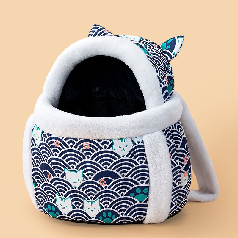 Animal-Shaped Portable Pet Backpack Off-Shoulder Carrier