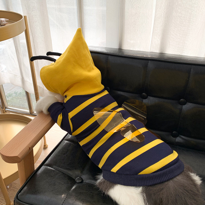 Winter Plush Hooded Coat Cute Bee Costume Jacket