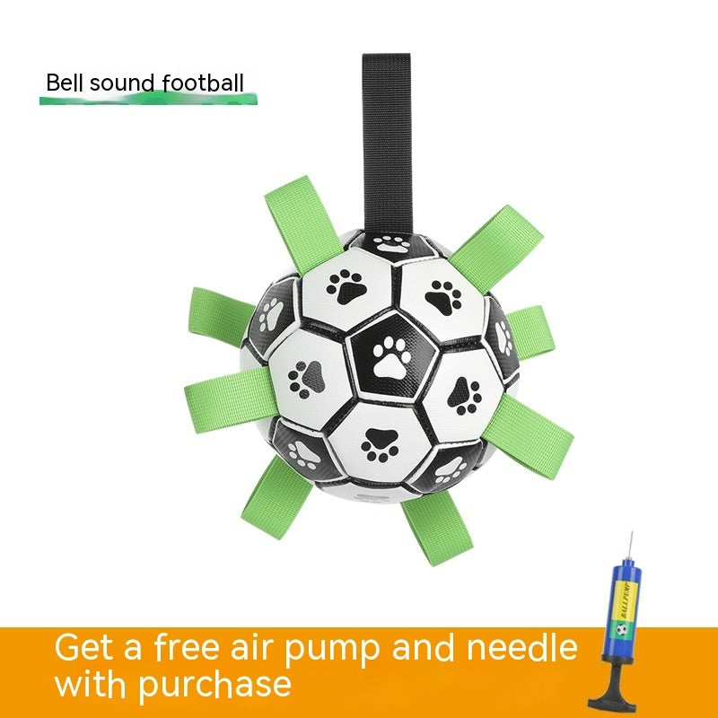 Interactive Soccer-Style Chew Ball Toy for Pets