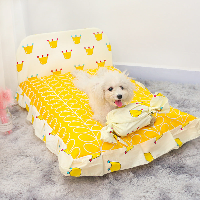 Teddy Plush Bed for Small Pets